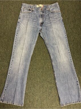 Levi’s 527 Jeans Mens 36x34 Slim Boot Cut Light Wash Denim Low Boot Cut